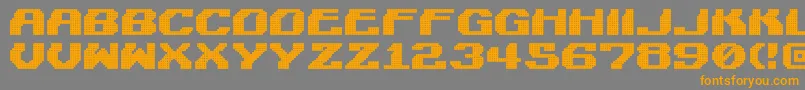LightmanPixel-fontti – oranssit fontit harmaalla taustalla