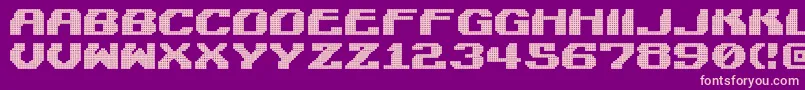 LightmanPixel Font – Pink Fonts on Purple Background