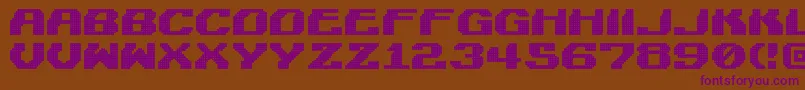 LightmanPixel Font – Purple Fonts on Brown Background