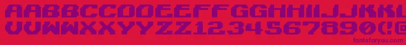 LightmanPixel Font – Purple Fonts on Red Background