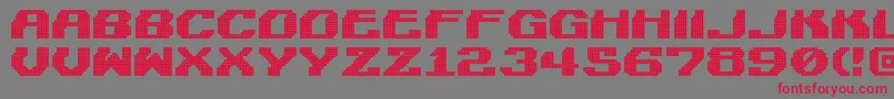LightmanPixel Font – Red Fonts on Gray Background