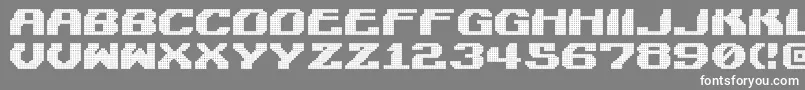 Czcionka LightmanPixel – białe czcionki na szarym tle
