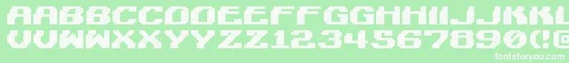 LightmanPixel Font – White Fonts on Green Background