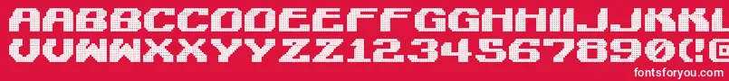 LightmanPixel Font – White Fonts on Red Background