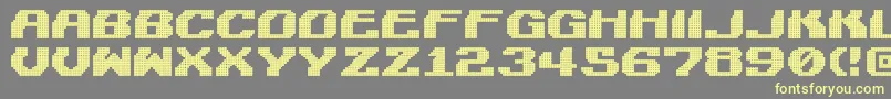 fuente LightmanPixel – Fuentes Amarillas Sobre Fondo Gris