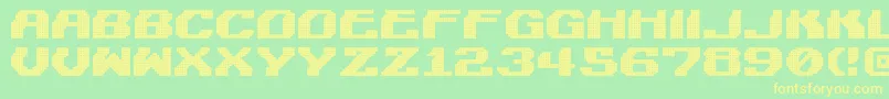 LightmanPixel Font – Yellow Fonts on Green Background