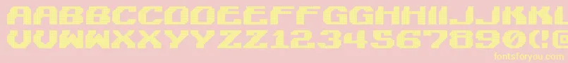 LightmanPixel Font – Yellow Fonts on Pink Background