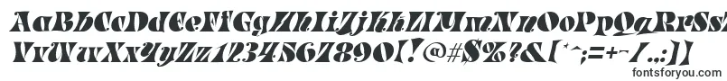 Шрифт ParadeItalic – чёрные шрифты