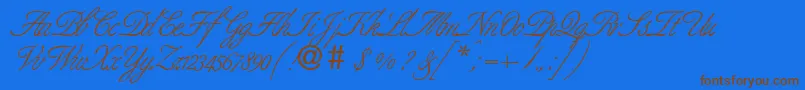 Подробнее о шрифте BestdbNormal Шрифт BestdbNormal – коричневые шрифты на синем фоне