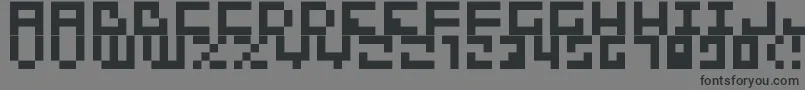 Bit01 Font – Black Fonts on Gray Background