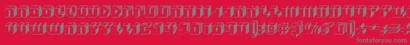 Blockup Font – Gray Fonts on Red Background