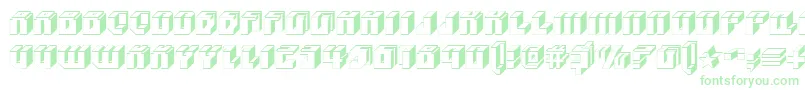 Blockup Font – Green Fonts on White Background