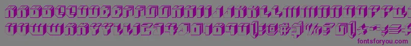 Blockup Font – Purple Fonts on Gray Background