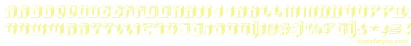 Blockup Font – Yellow Fonts on White Background