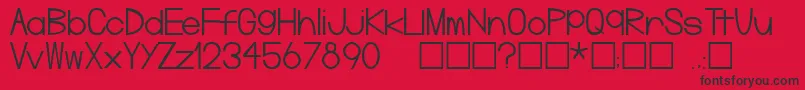 Pinelintgerm Font – Black Fonts on Red Background