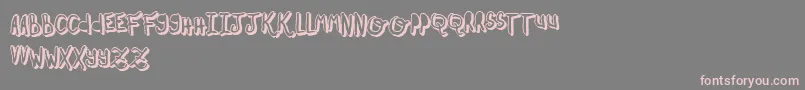 OhMyOhLaLaYeah2 Font – Pink Fonts on Gray Background