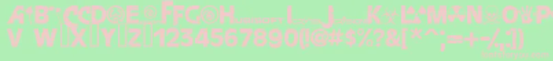 FarcryExtrabold Font – Pink Fonts on Green Background