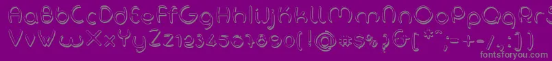 H2oShadow Font – Gray Fonts on Purple Background