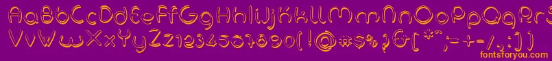 H2oShadow Font – Orange Fonts on Purple Background