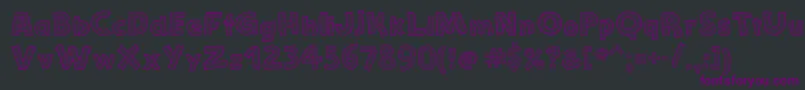 Шрифт StefanieDots – фиолетовые шрифты на чёрном фоне