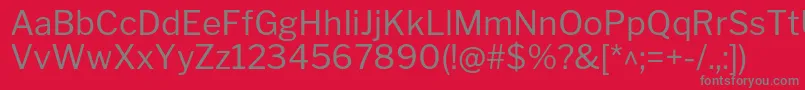 LibrefranklinRegular Font – Gray Fonts on Red Background