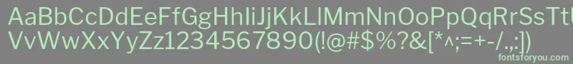 LibrefranklinRegular Font – Green Fonts on Gray Background