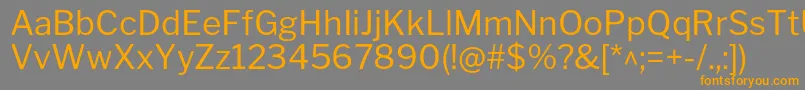 Шрифт LibrefranklinRegular – оранжевые шрифты на сером фоне