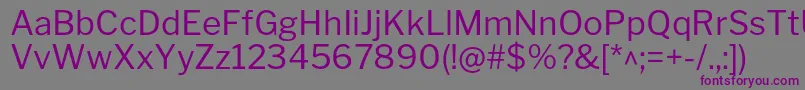 LibrefranklinRegular-fontti – violetit fontit harmaalla taustalla