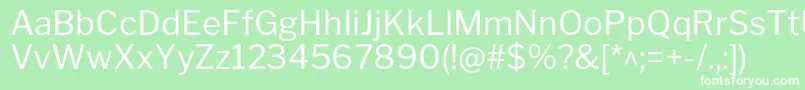 LibrefranklinRegular Font – White Fonts on Green Background