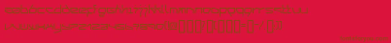 03.201 Font – Brown Fonts on Red Background