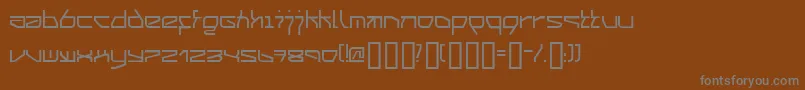 03.201 Font – Gray Fonts on Brown Background