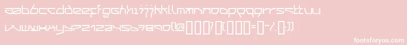 03.201 Font – White Fonts on Pink Background