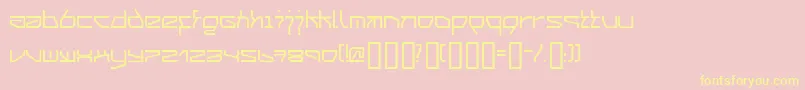 03.201 Font – Yellow Fonts on Pink Background