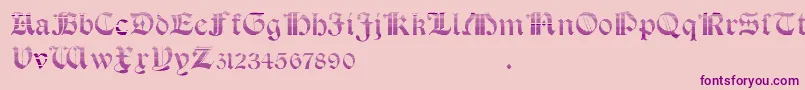 SalterioGradient Font – Purple Fonts on Pink Background