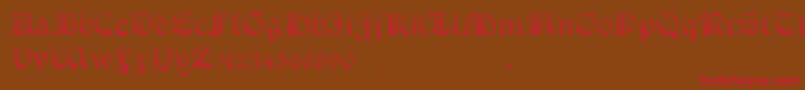 SalterioGradient Font – Red Fonts on Brown Background