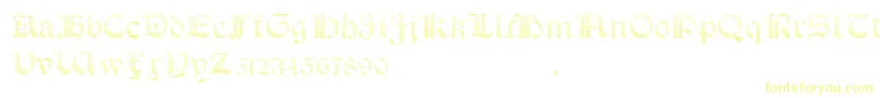 SalterioGradient Font – Yellow Fonts on White Background