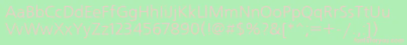 Frs45C Font – Pink Fonts on Green Background