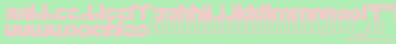 Quinkie ffy Font – Pink Fonts on Green Background