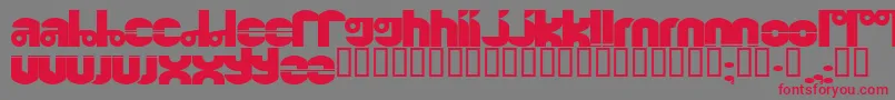 Quinkie ffy Font – Red Fonts on Gray Background