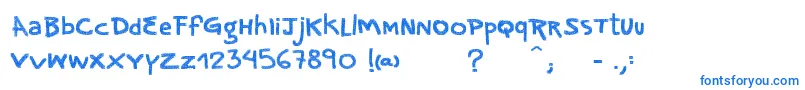 VtksNoise Font – Blue Fonts on White Background