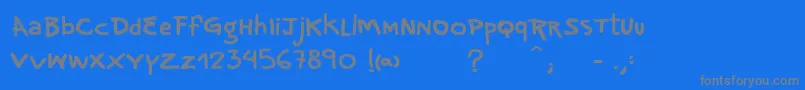 VtksNoise Font – Gray Fonts on Blue Background