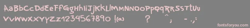 VtksNoise Font – Pink Fonts on Gray Background