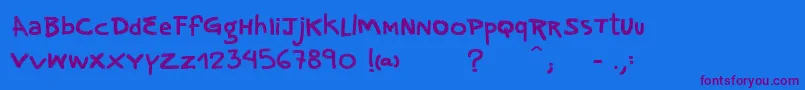 VtksNoise Font – Purple Fonts on Blue Background