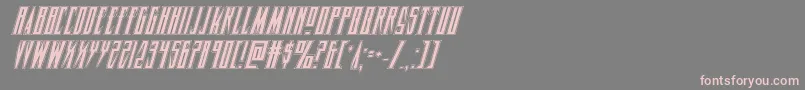 Timberwolfacadital2 Font – Pink Fonts on Gray Background