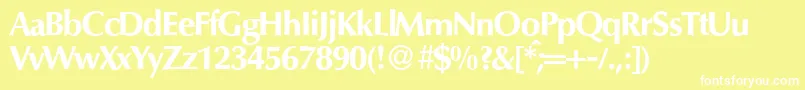 More about O801FlareBold Font O801FlareBold Font – White Fonts on Yellow Background