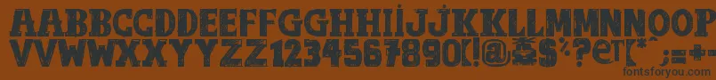More about OutOfTune Font OutOfTune Font – Black Fonts on Brown Background