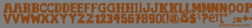 More about OutOfTune Font OutOfTune Font – Brown Fonts on Gray Background