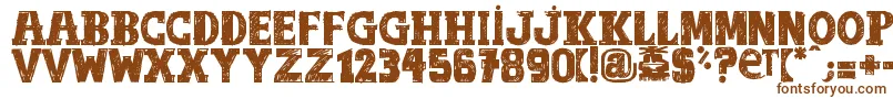 OutOfTune Font – Brown Fonts on White Background