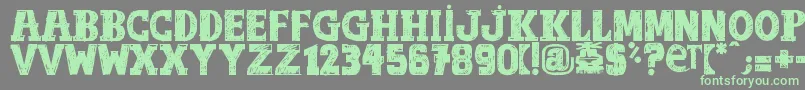 Weitere Informationen zur OutOfTune-Schriftart OutOfTune-Schriftart – Grüne Schriften auf grauem Hintergrund