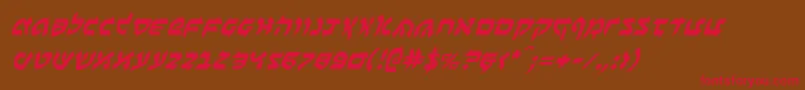 fuente BenZionItalic – Fuentes Rojas Sobre Fondo Marrón
